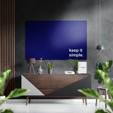 Keep It Simple Brushed Aluminium Dibond Wall Art