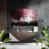 City Silhouette Brushed Aluminium Dibond Wall Art