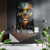 Skull Brushed Aluminium Dibond Wall Art