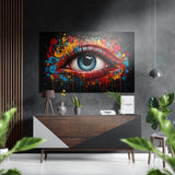 The Eye Brushed Aluminium Dibond Wall Art