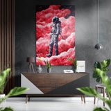 Astronaut Brushed Aluminium Dibond Wall Art