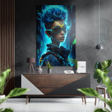 Futuristic Styles Brushed Aluminium Dibond Wall Art