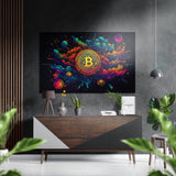 Bitcoin Brushed Aluminium Dibond Wall Art