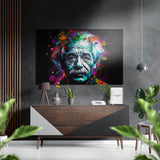 Einstein Brushed Aluminium Dibond Wall Art