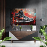 Sneakers Brushed Aluminium Dibond Wall Art