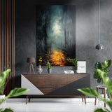 Darkness Brushed Aluminium Dibond Wall Art