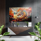 Dragon Brushed Aluminium Dibond Wall Art