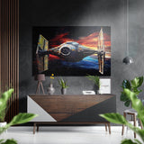 Starfighter Brushed Aluminium Dibond Wall Art