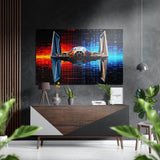 Starfighter Brushed Aluminium Dibond Wall Art