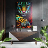 Baby Tiger Brushed Aluminium Dibond Wall Art