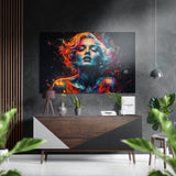 Face of Her Brushed Aluminium Dibond Wall Art