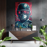 Robocop Brushed Aluminium Dibond Wall Art