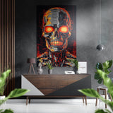 Terminator Brushed Aluminium Dibond Wall Art