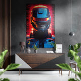 Robocop Brushed Aluminium Dibond Wall Art