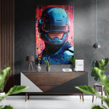 Robocop Brushed Aluminium Dibond Wall Art