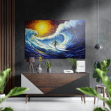 Through the Waves Brushed Aluminium Dibond Wall Art