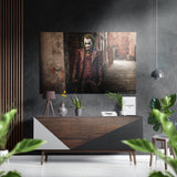 Joker Brushed Aluminium Dibond Wall Art