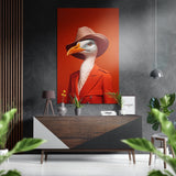 Lady Bird Brushed Aluminium Dibond Wall Art