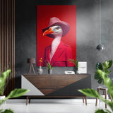 Lady Bird Brushed Aluminium Dibond Wall Art