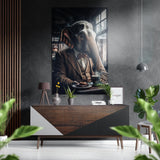 Elephant the Gentleman Brushed Aluminium Dibond Wall Art