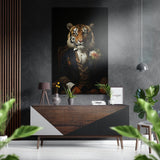 Mr. Tiger Brushed Aluminium Dibond Wall Art