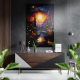 Moon Light Brushed Aluminium Dibond Wall Art