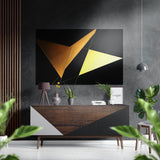 Pyramids Brushed Aluminium Dibond Wall Art