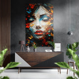 Woman Brushed Aluminium Dibond Wall Art