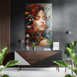 Woman Brushed Aluminium Dibond Wall Art