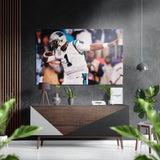 American Football Brushed Aluminium Dibond Wall Art