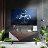 American Football Brushed Aluminium Dibond Wall Art