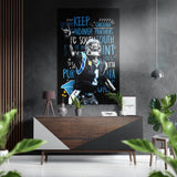 American Football Brushed Aluminium Dibond Wall Art