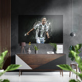 Ronaldo Brushed Aluminium Dibond Wall Art