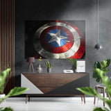 Captain America Brushed Aluminium Dibond Wall Art