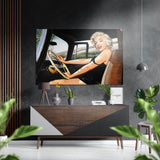 Marilyn Monroe Brushed Aluminium Dibond Wall Art