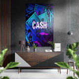 Cash Brushed Aluminium Dibond Wall Art