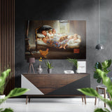 The Portrait of Happiness Brushed Aluminium Dibond Wall Art