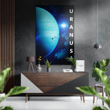 Uranus Brushed Aluminium Dibond Wall Art