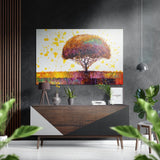 Lonely Tree Brushed Aluminium Dibond Wall Art