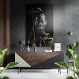 Black Beauty Brushed Aluminium Dibond Wall Art