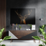 Deer Brushed Aluminium Dibond Wall Art