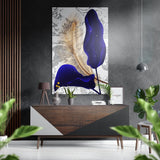 Feathers Brushed Aluminium Dibond Wall Art