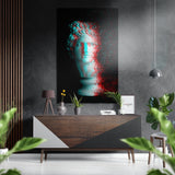 Blurry Statue Brushed Aluminium Dibond Wall Art