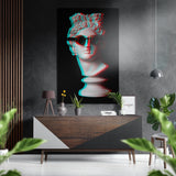 Cool Statue Brushed Aluminium Dibond Wall Art