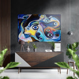 Evil Eye Bead Brushed Aluminium Dibond Wall Art