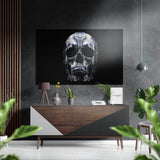 Skull Brushed Aluminium Dibond Wall Art