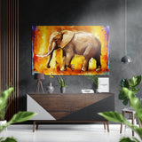 Elephant Brushed Aluminium Dibond Wall Art