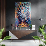 Pineapple Brushed Aluminium Dibond Wall Art