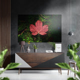 Autumn Leaf Brushed Aluminium Dibond Wall Art