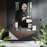 Atatürk Brushed Aluminium Dibond Wall Art